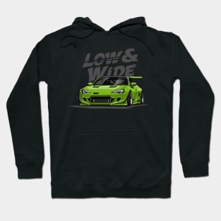 GT86 Low and Wide (Lime Green) Hoodie